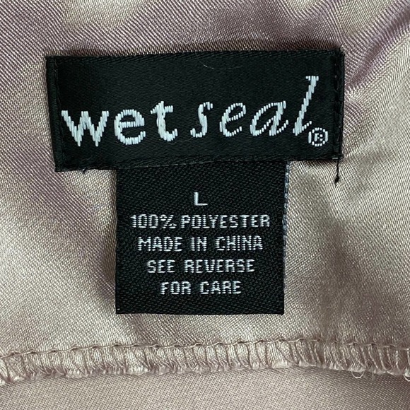 WET Seal Silky Lavender Beaded Tunic Tank Top L - Picture 9 of 9